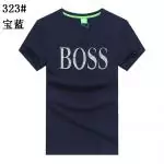 boss t-shirt collar b323 blue